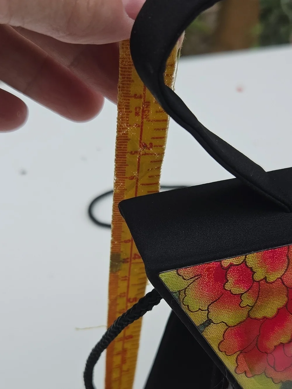 Floral Fold-Over Crossbody Bag in Multicolor. Vintage